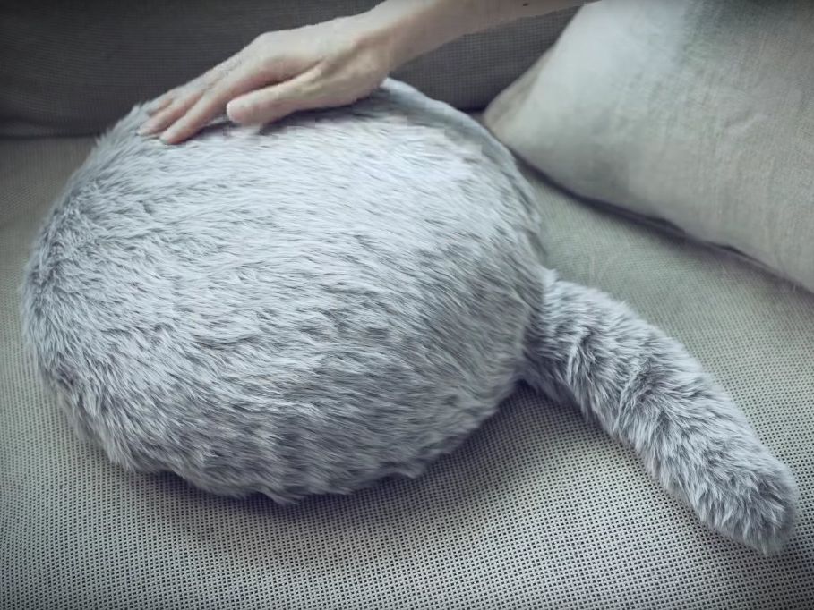 Ah Bon Ce Chat Robot Ronronne Et Remue La Queue Le Matin