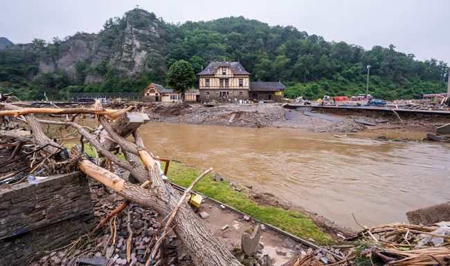 Les dévastations causées par les inondations dans l’ouest de l’Allemagne en juillet dernier.