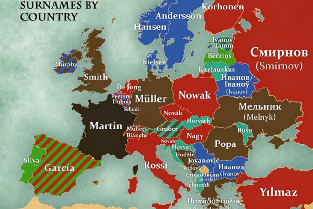Les Noms De Famille Les Plus Pourris Infographie – Les noms de famille les plus communs d'Europe | 24 heures