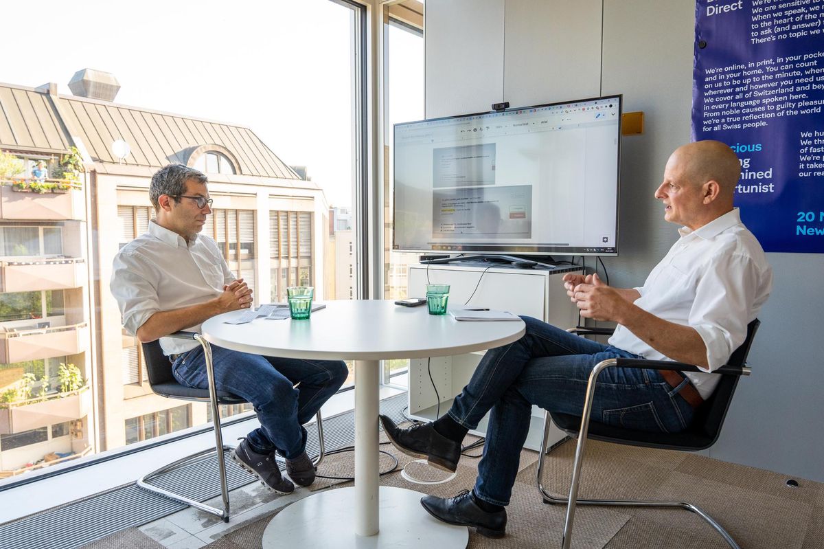 Gaudenz Looser und Jonathan Kreutner haben sich zu Antisemitismus in Online-Kommentaren ausgetauscht. 