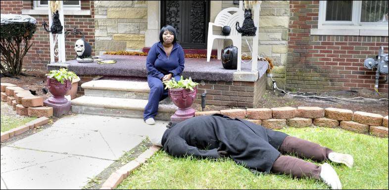 Sac Mortuaire Décorations Halloween,Silhouette Gonflable