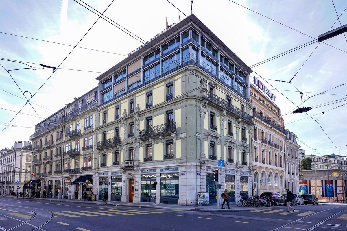 Le b&acirc;timent abritant Rh&ocirc;ne gestion &agrave; Gen&egrave;ve. (Lucien Fortunati)