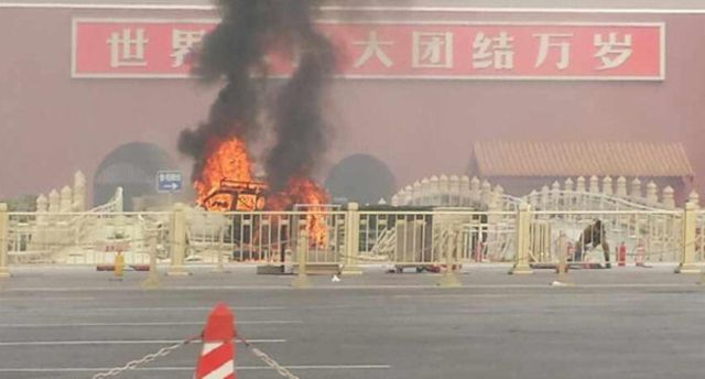 Photo d'un témoin diffusée sur les réseaux sociaux.