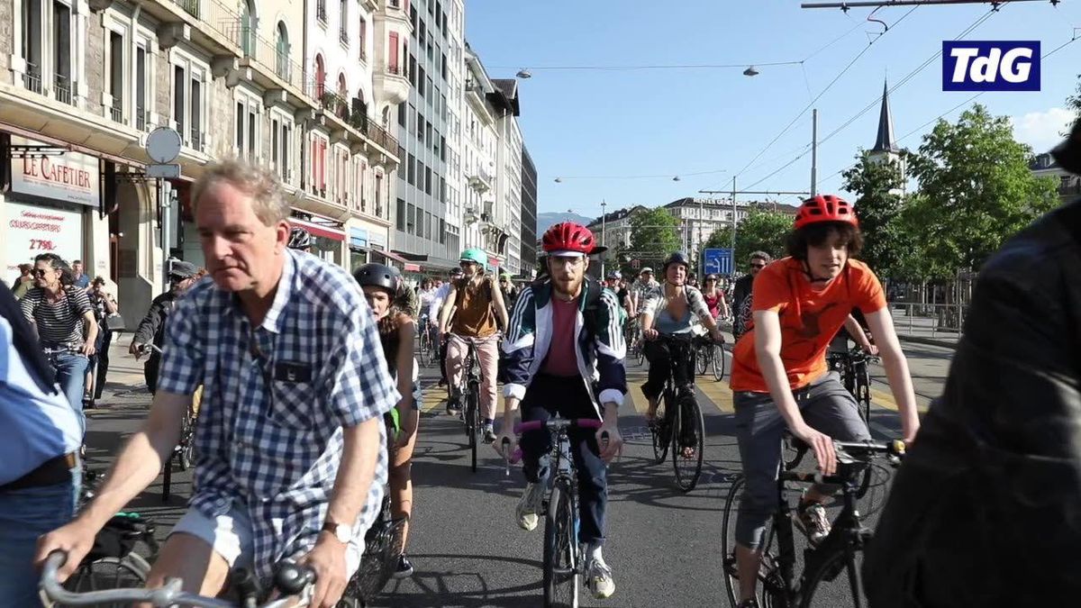 Plus d’un millier de cyclistes manifestent à Genève