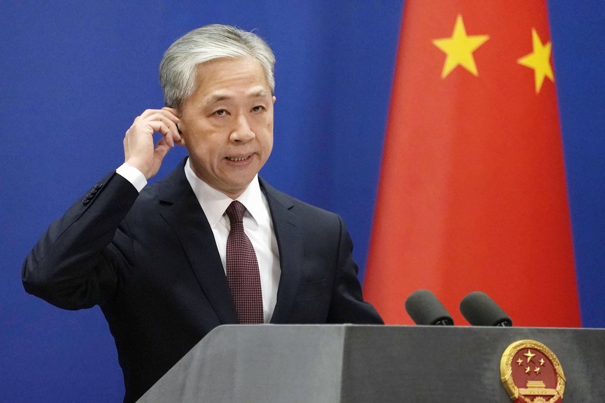 «China und Russland sind ‹strategische Partner›, aber nicht ‹Verbündete›»: der chinesische Aussenamtssprecher Wang Wenbin.