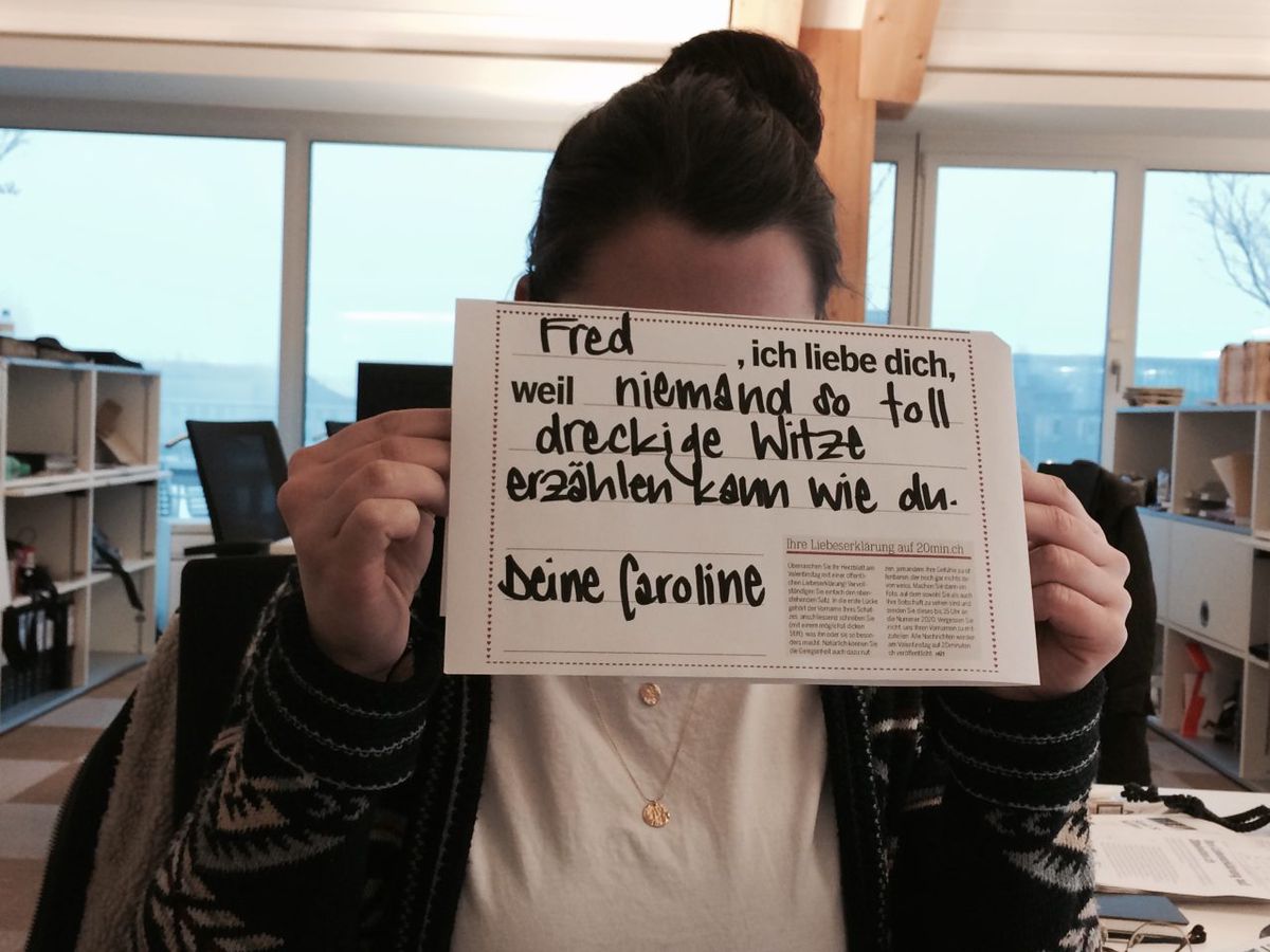 Liebeserklärung für sie
