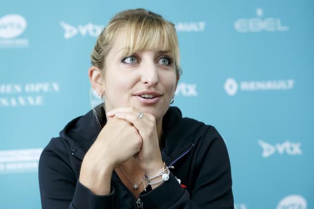 Timea Bacsinszky, ici lors du Ladies Open de Lausanne en 2019, estime avoir besoin de deux mois d’entraînement plein avant de reprendre la compétition.