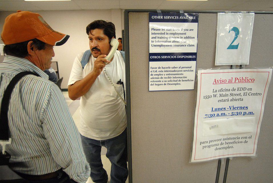 Von der Krise besonders betroffen: Die Latinos, hier ein Stellensuchender in Calexico, Kalifornien.