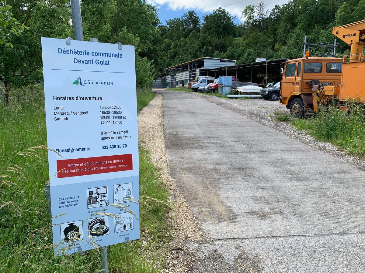 Jura Les plaques seront lues à la déchèterie de Courrendlin Le Matin