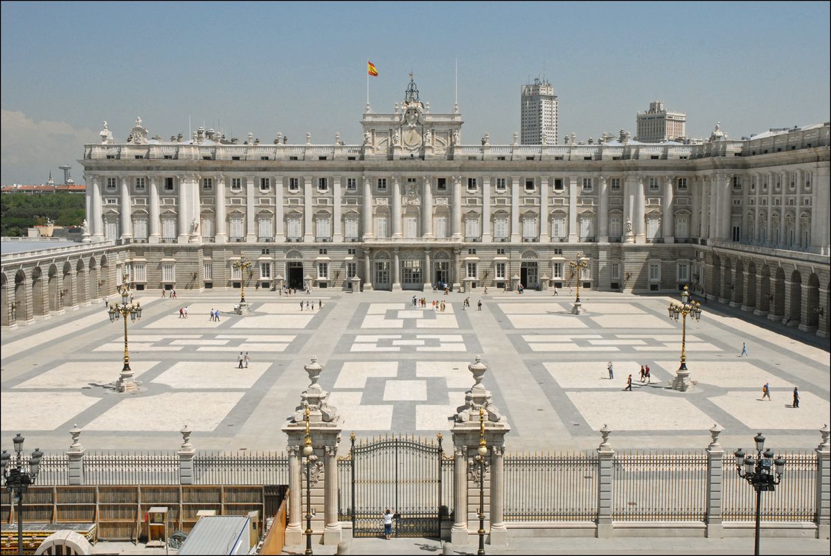 Le palais royal de la Zarzuela &agrave; Madrid.