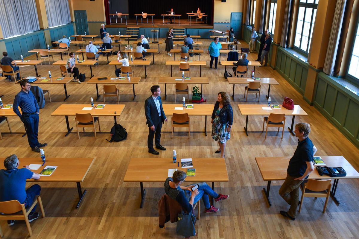 Das Wädenswiler Parlament tagt nach wie vor in der Kulturhalle Glärnisch, wie hier an der Mai-Sitzung.