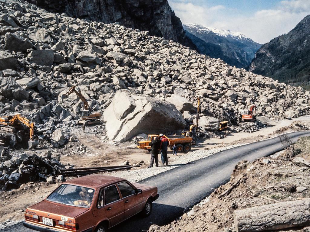 Il y a 30 ans, les éboulements de Randa (VS) Les enfants ont dû