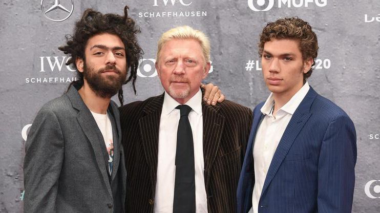 Boris Becker mit Söhnen