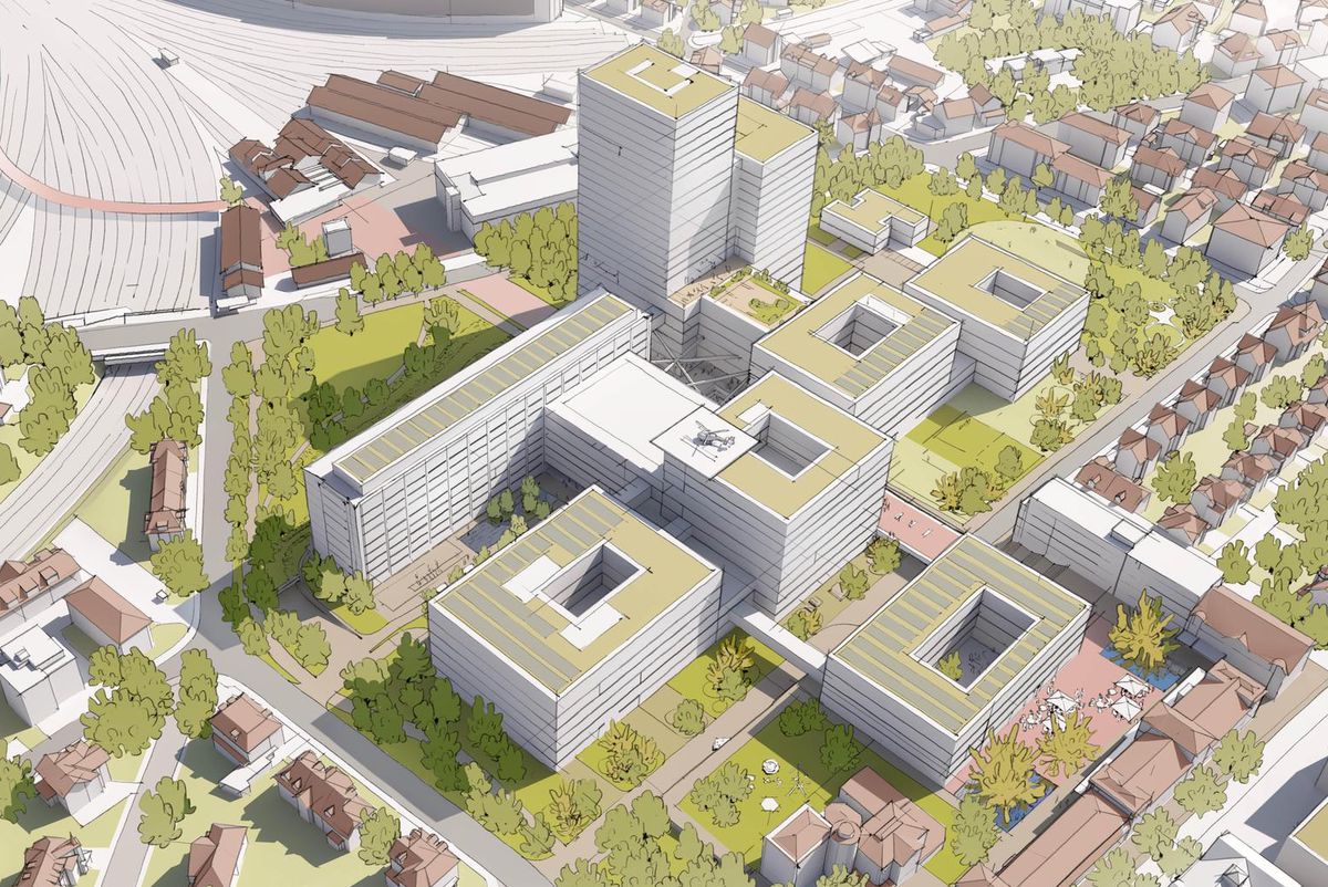 Construction projects in Winterthur the cantonal hospital of the