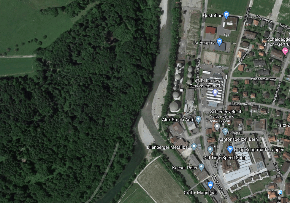 Zusammenfluss Saane und Sense