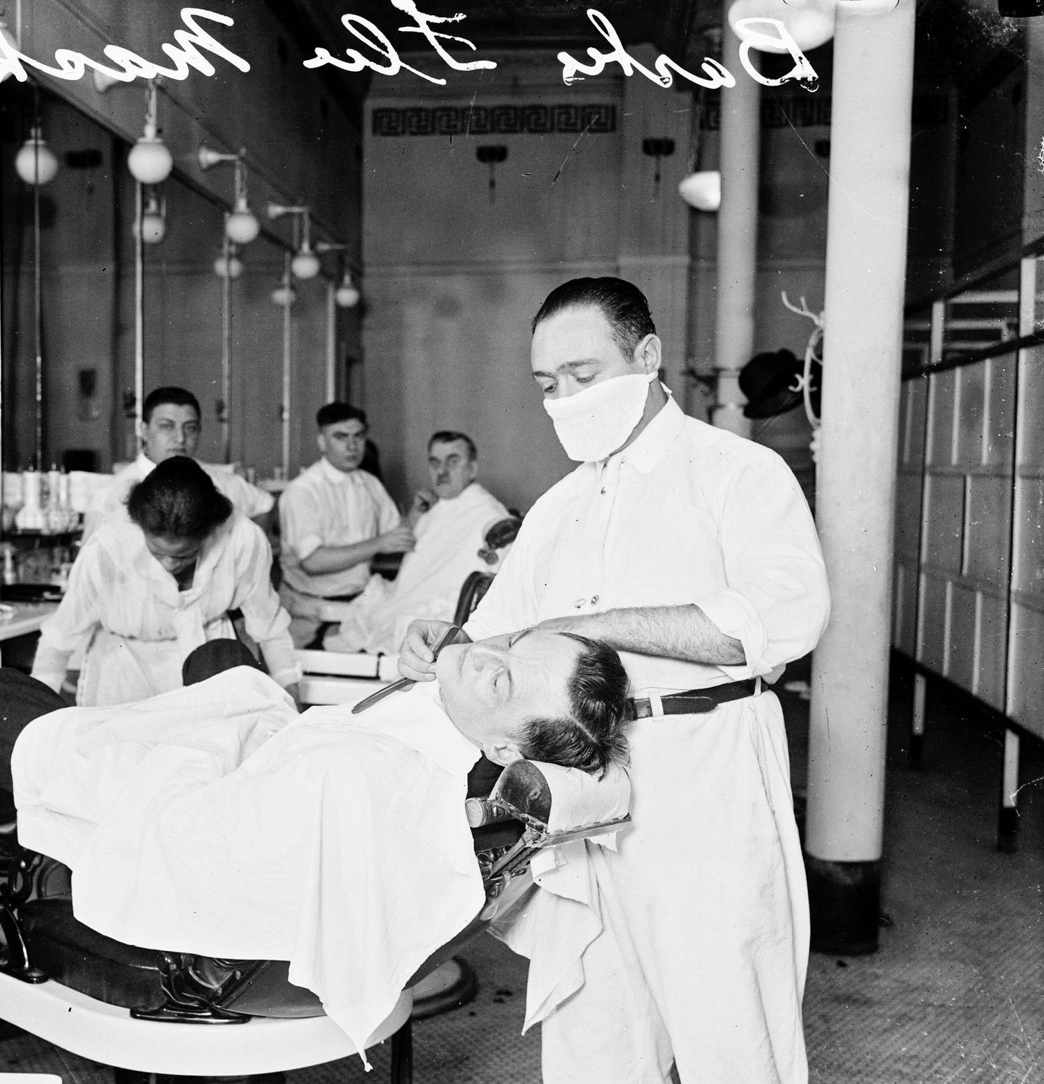 Spanische Grippe Friseur