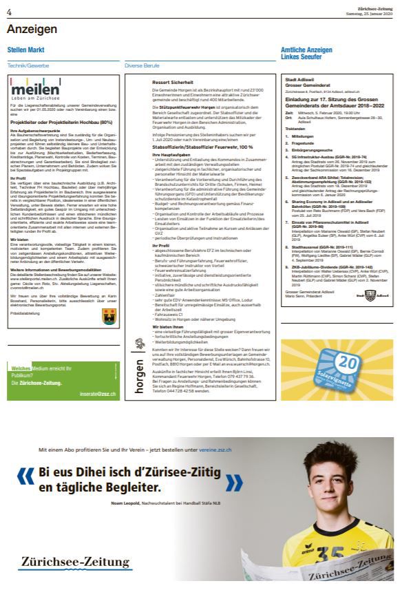 Aktuellen Stellen-Angebote aus der Region