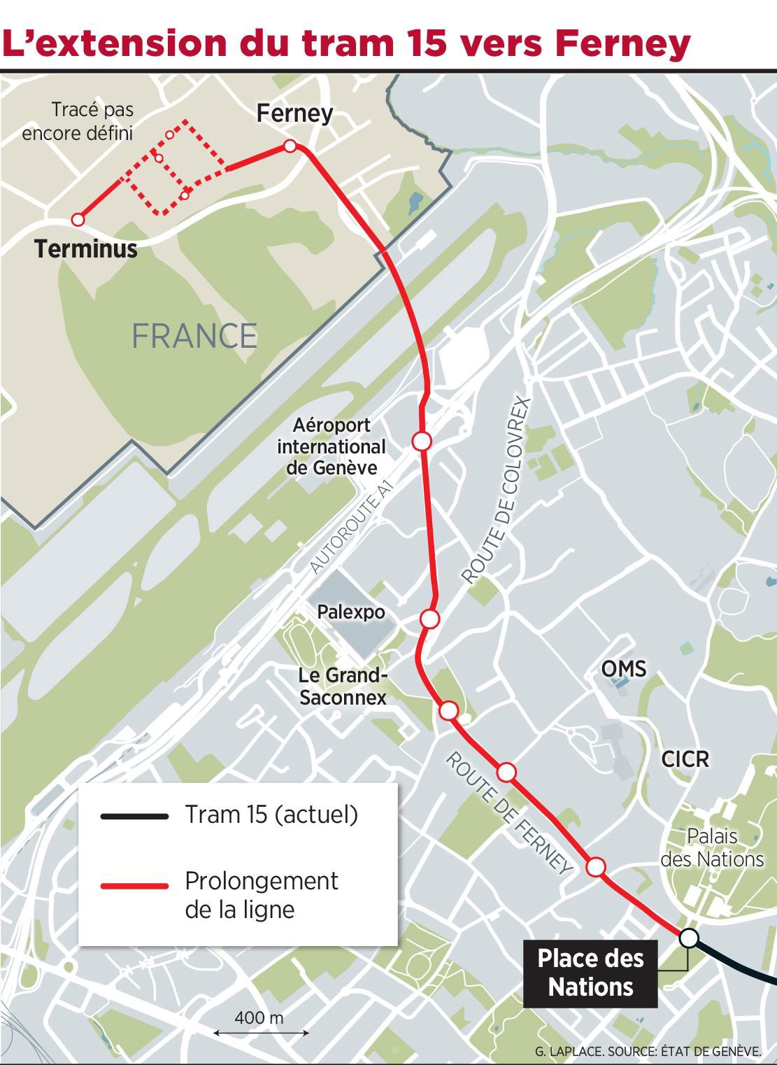 Il Devrait Rouler En 2024 Le Tram De Ferney Ira Loin Par La Voie Express Tribune De Geneve