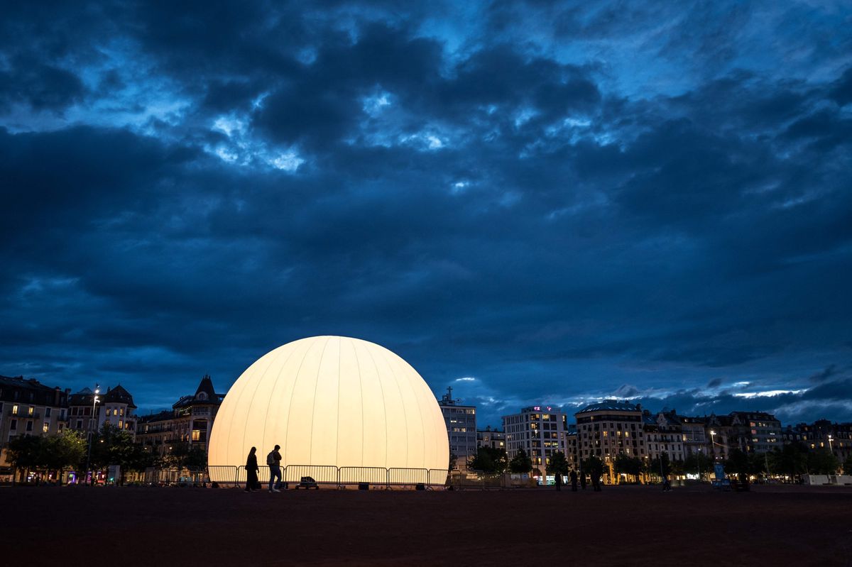 «Breathe», le dôme lumineux qui palpite tout doux, signé Dan Acher.