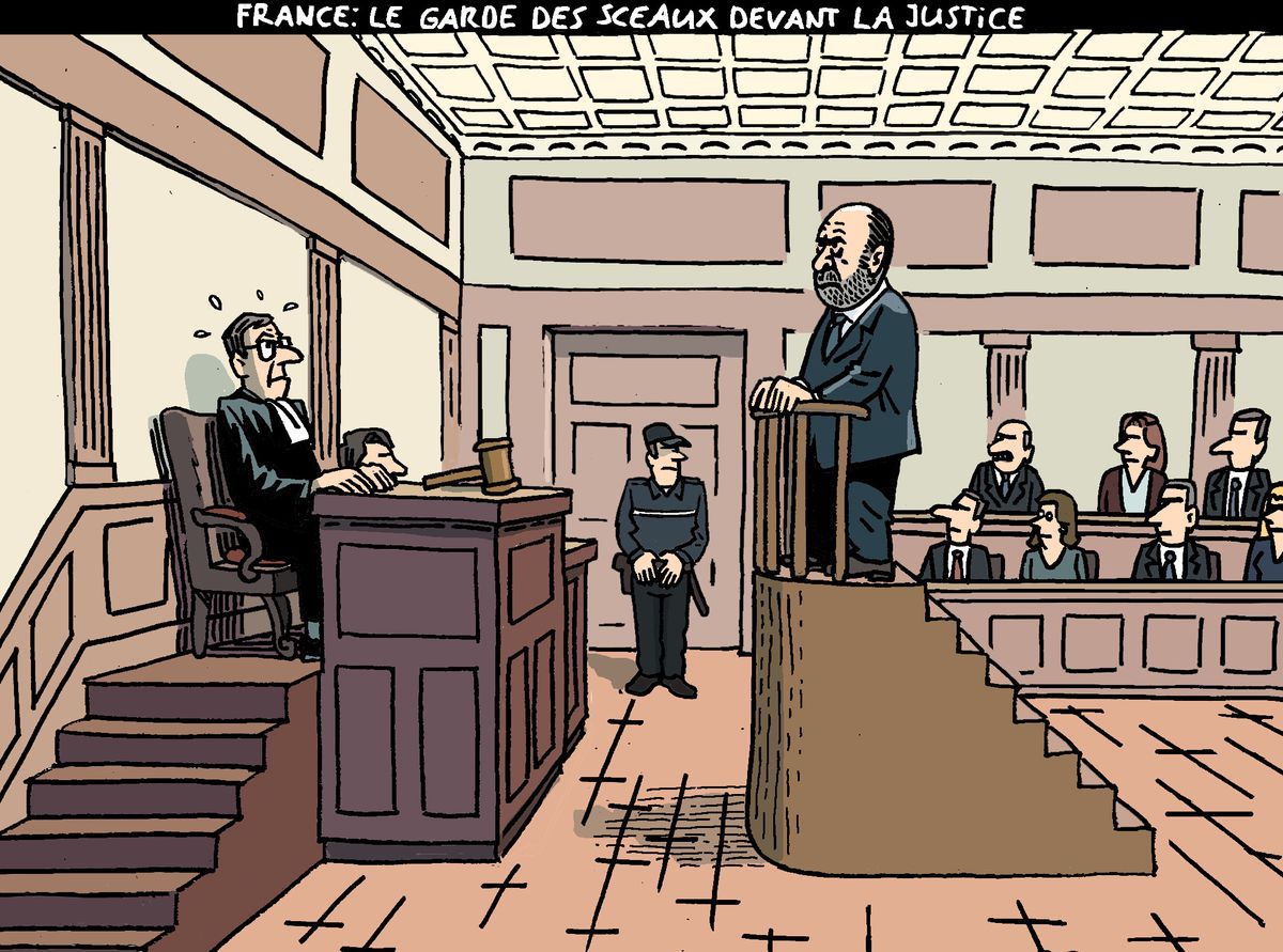 Justice Page De Garde Dessin du 7 novembre: France: le garde des Sceaux devant la justice