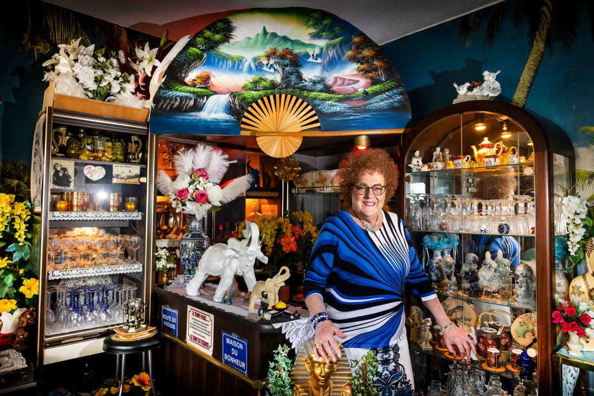 Geneve, le 16 juin 2024. Portrait de Majita Christen, ancienne gerante du Bar-dancing La Canne a sucre a la rue du Prince a Geneve. © Magali Girardin