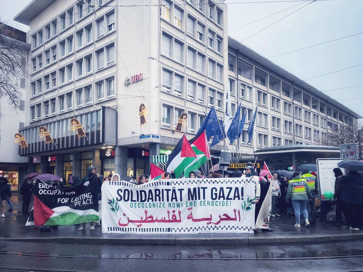 Gemeinsame Demo für Gaza in Basel verläuft ruhig