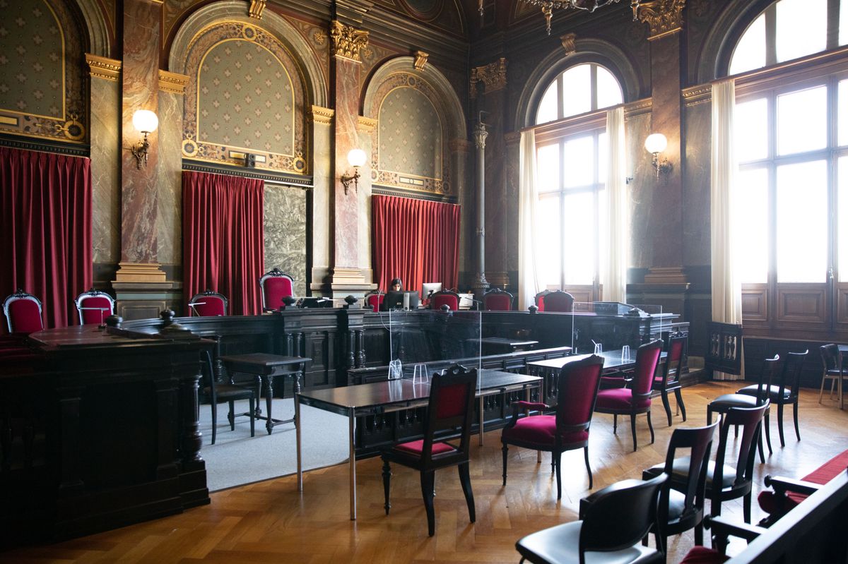 Lausanne,  le 10 mars 2022. Le tribunal cantonal de Montbenon . (Odile Meylan/24heures)