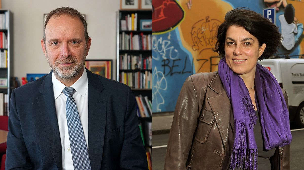 Le socialiste Thierry Apothéloz et la verte Anne Moratti, de la Croix-Rouge genevoise. 