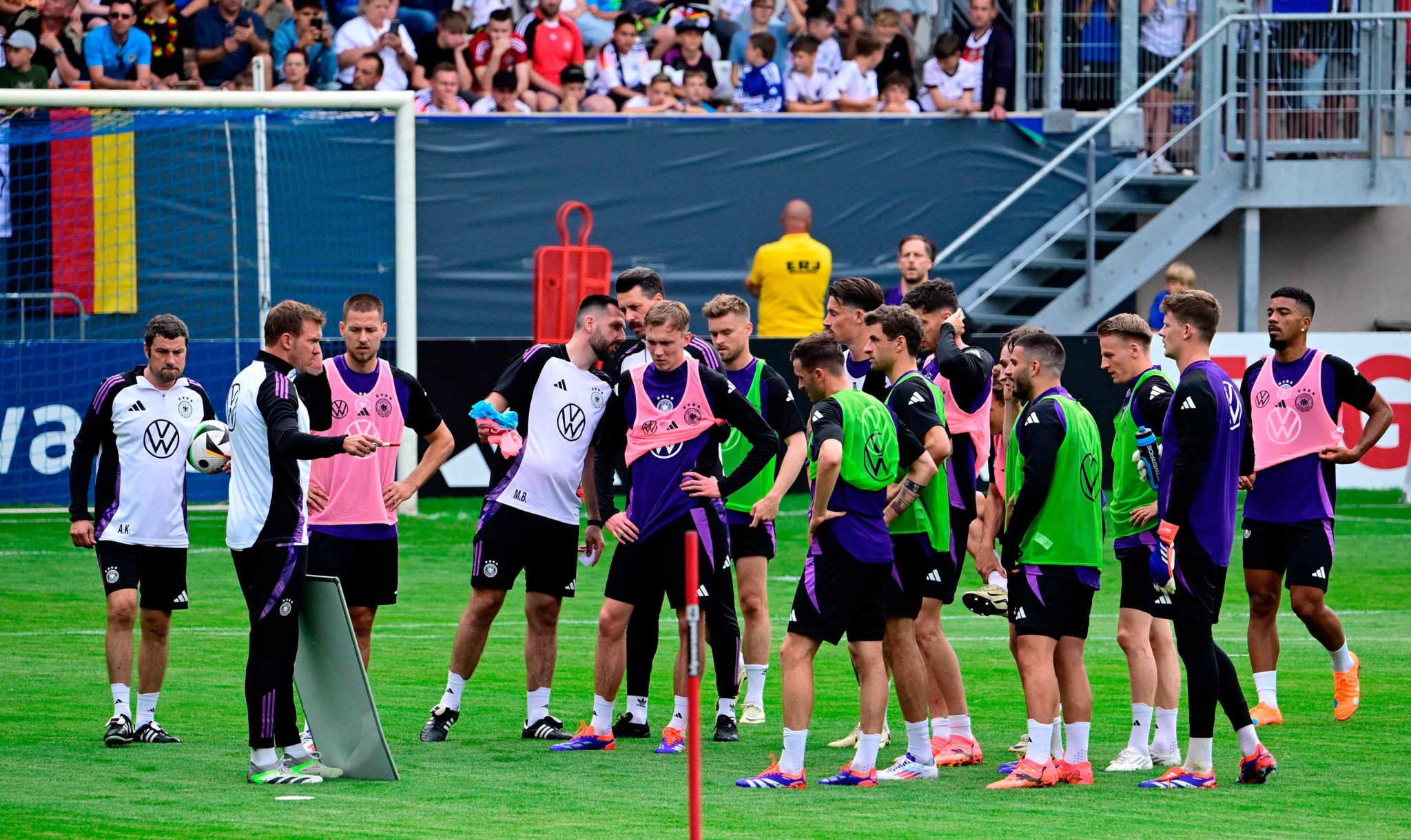 L'équipe d'Allemagne à l'entraînement pour l'Euro 2024