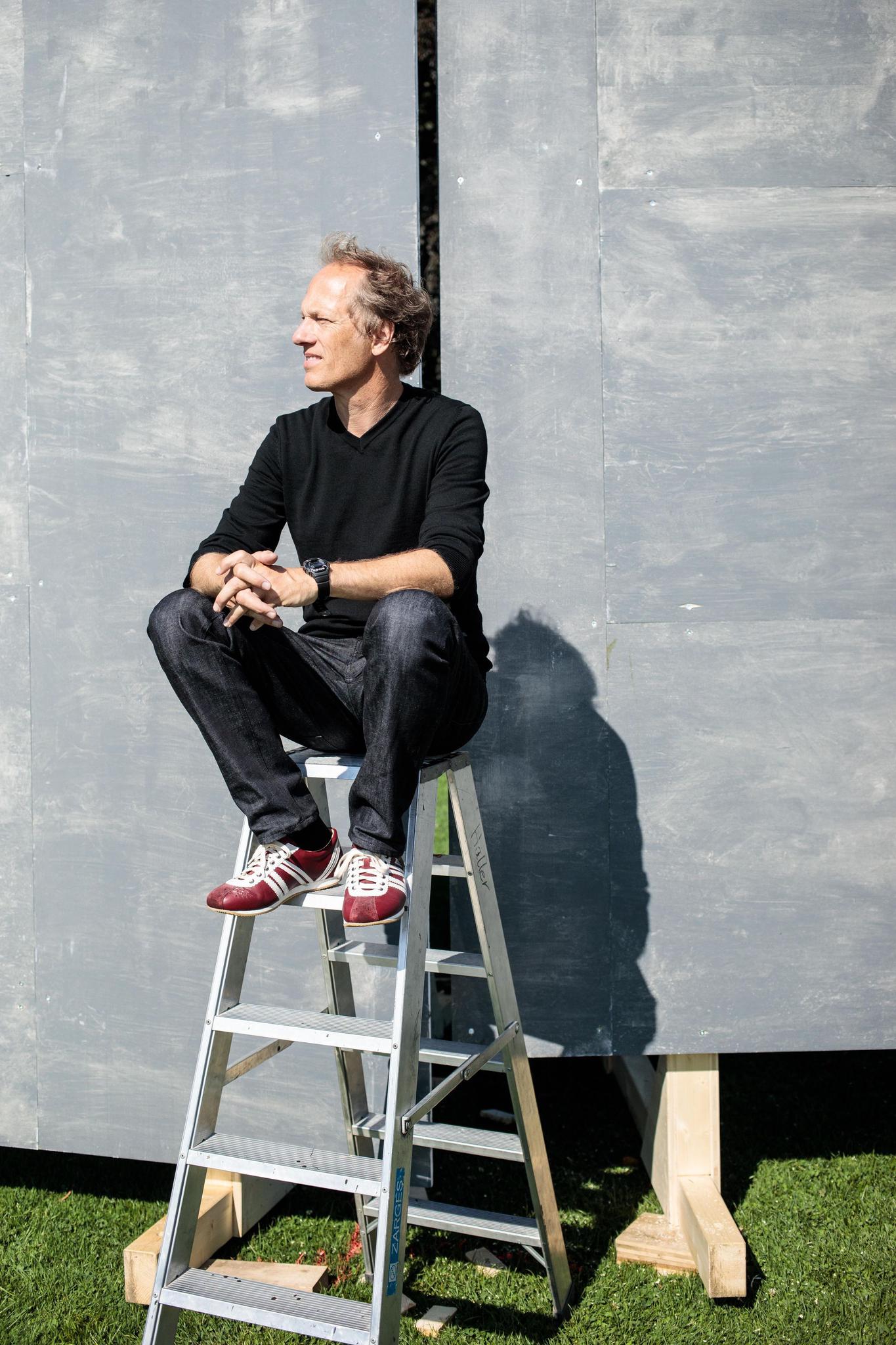 Die Landiwiese ist im August jeweils sein Arbeitsort: Matthias von Hartz.
