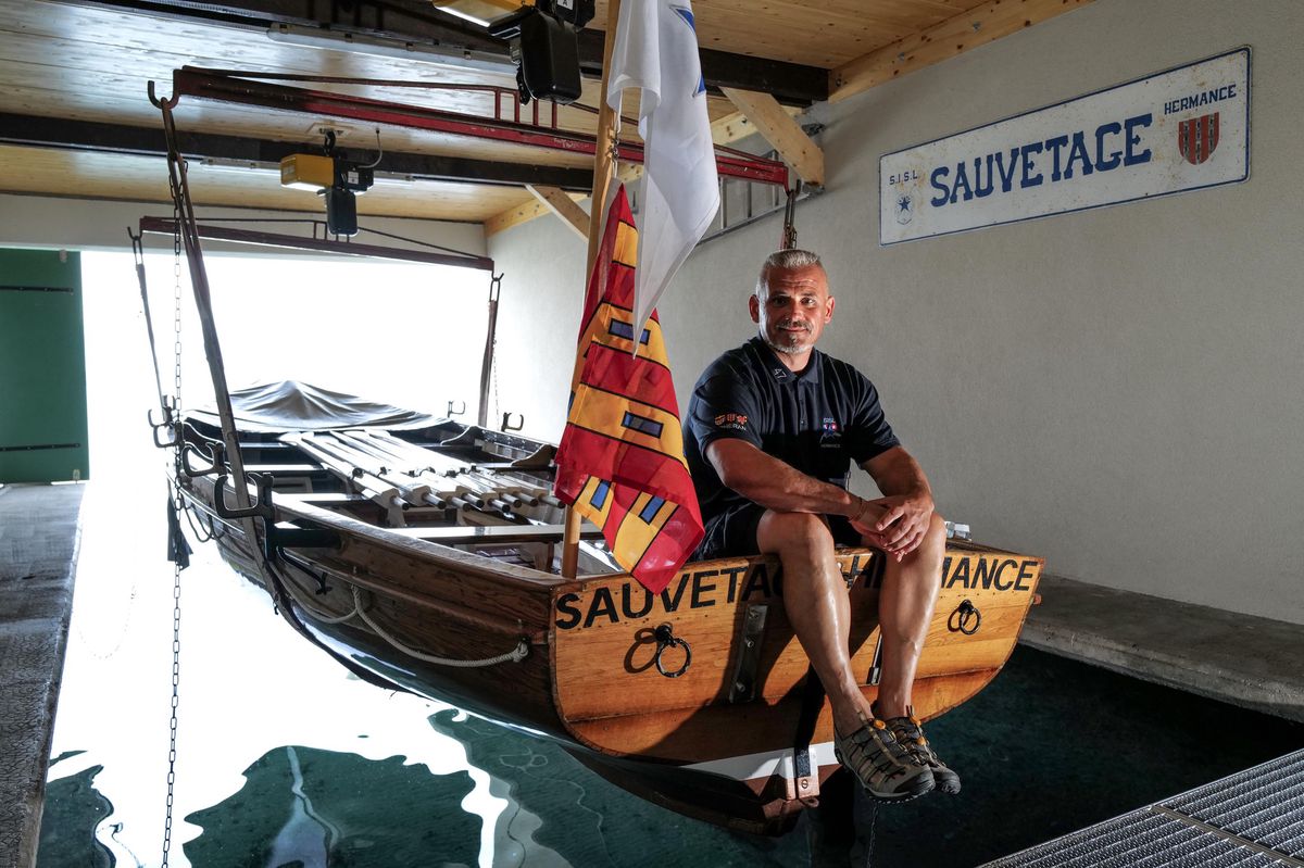 Michel Vagnetti, président de la section Coherans de la Société de sauvetage du Léman.