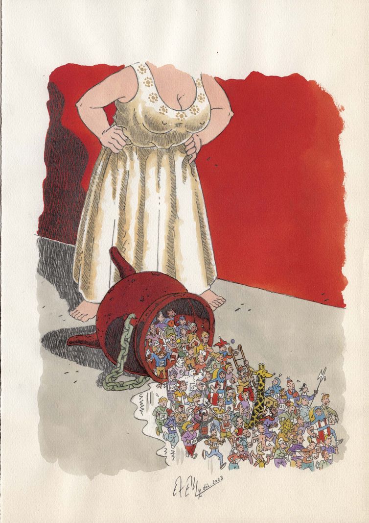 Dessin d’Exem: dernières heures pour enchérir