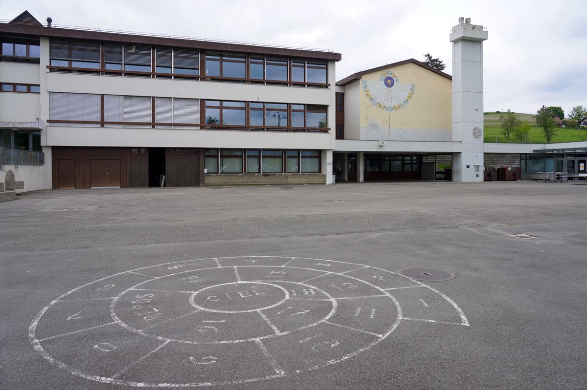 Thonex, le 19/04/2024 - Ecole de Lully, route de Soral à Thonex.