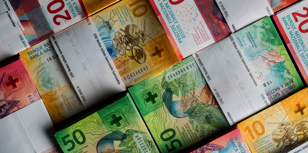 Billets de 10, 20 et 50 francs suisses de la neuvième série de la Banque nationale suisse, présentés le mardi 7 décembre 2017 à Novazzano.