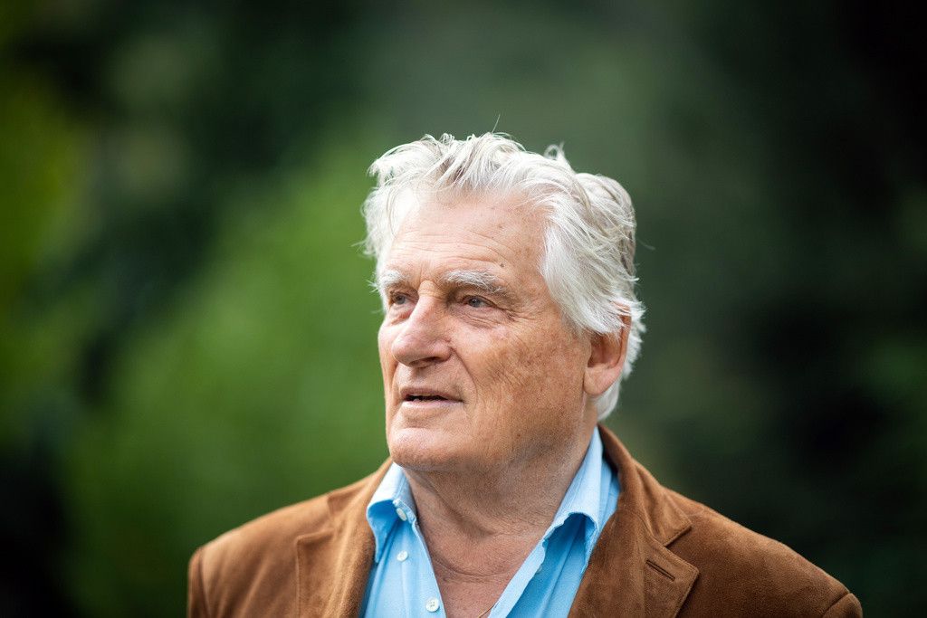 Leonard Gianadda presente ce mercredi18 septembre 2019, la nouvelle Fondation Leonard Gianadda a Martigny. Apres la Fondation "Pierre Gianadda" a but culturel, la "Fondation Annette et Leonard Gianadda" a but social, Leonard Gianadda a cree, le jour anniversaire de ses 84 ans (le 23 aout), une nouvelle institution : "la Fondation Leonard Gianadda", dont le but est de poursuivre les actions de mecenat prodiguees tout au long de sa vie. Leonard Gianadda a legue tous ses biens a la nouvelle Fondation.(KEYSTONE/Olivier Maire)