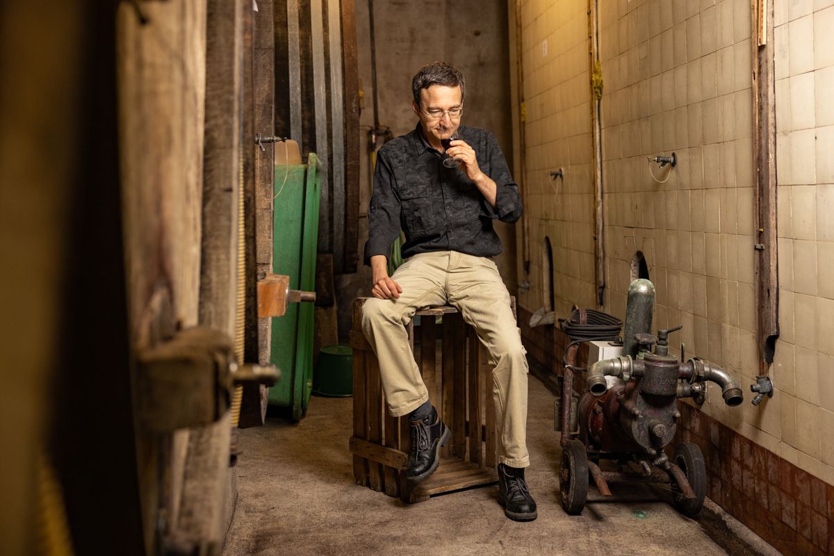 Dardagny, le 8 octobre 2023.
Portrait du vigneron Bernard Vuagnat-Mermier du Domaine de la Donzelle. 
Photo Pierre Albouy/Tribune de Genève