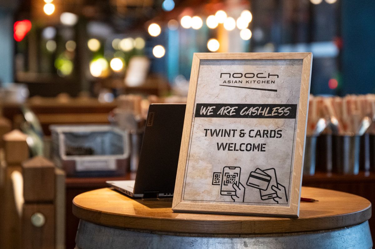 Cashless Restaurant Nooch im Westside mit Geschäftsführer Manuel Wiesner am 21.12.2023 in Bern. Foto: Raphael Moser / Tamedia AG