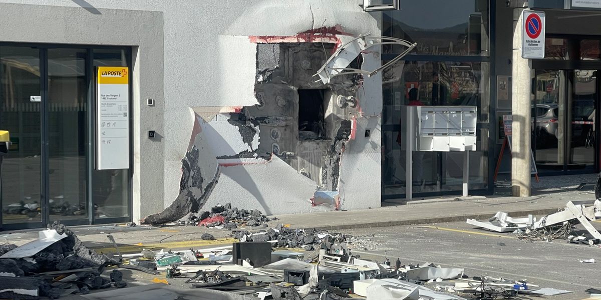 Le bancomat d'Yvonand attaqué