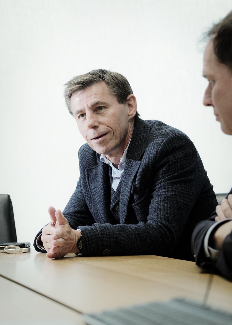 Pascal Besnard lors d’une interview à UBS Morillons, Genève, le 17 décembre 2024.