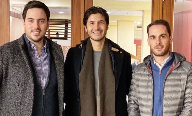 Darius Azarpey (président du Conseil municipal de Collonge-Bellerive), Jérôme Jacquier (conseiller municipal à Anières) et Geoffray Sirolli (candidat au Conseil municipal de Corsier).