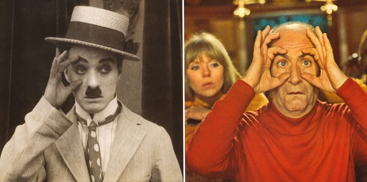 Charlie Chaplin et Louis de Funès.