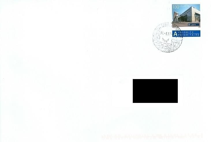 La lettre a été postée à Sempach (LU).