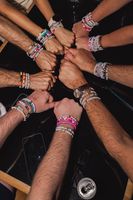 Bracelets with song titles: Die-hard Swifties wear their favorite songs in their hearts and on their wrists.