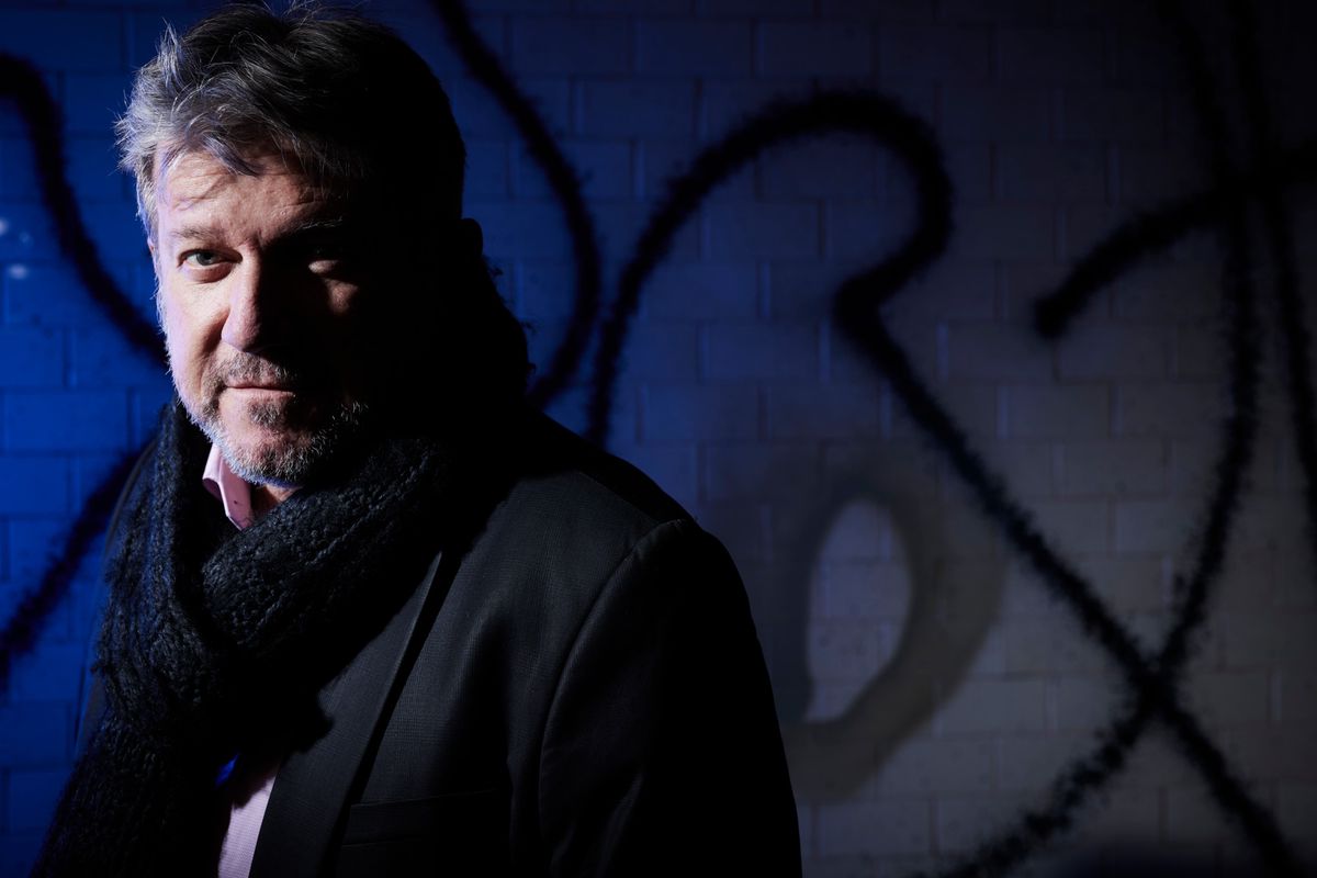 Genève, le 20 mai 2021. Les policiers romands auteurs de polar. Yves-Patrick Delachaux.    Photo Yvain Genevay / Le Matin Dimanche