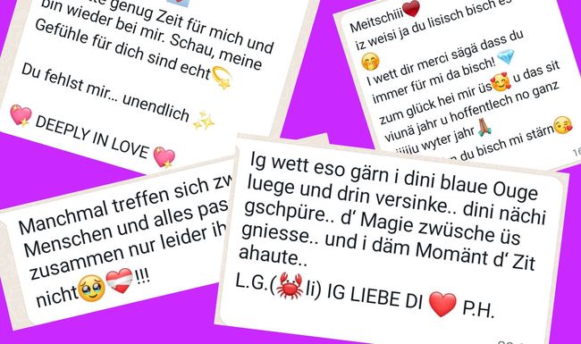 Screenshots von Whatsapp-Nachrichten