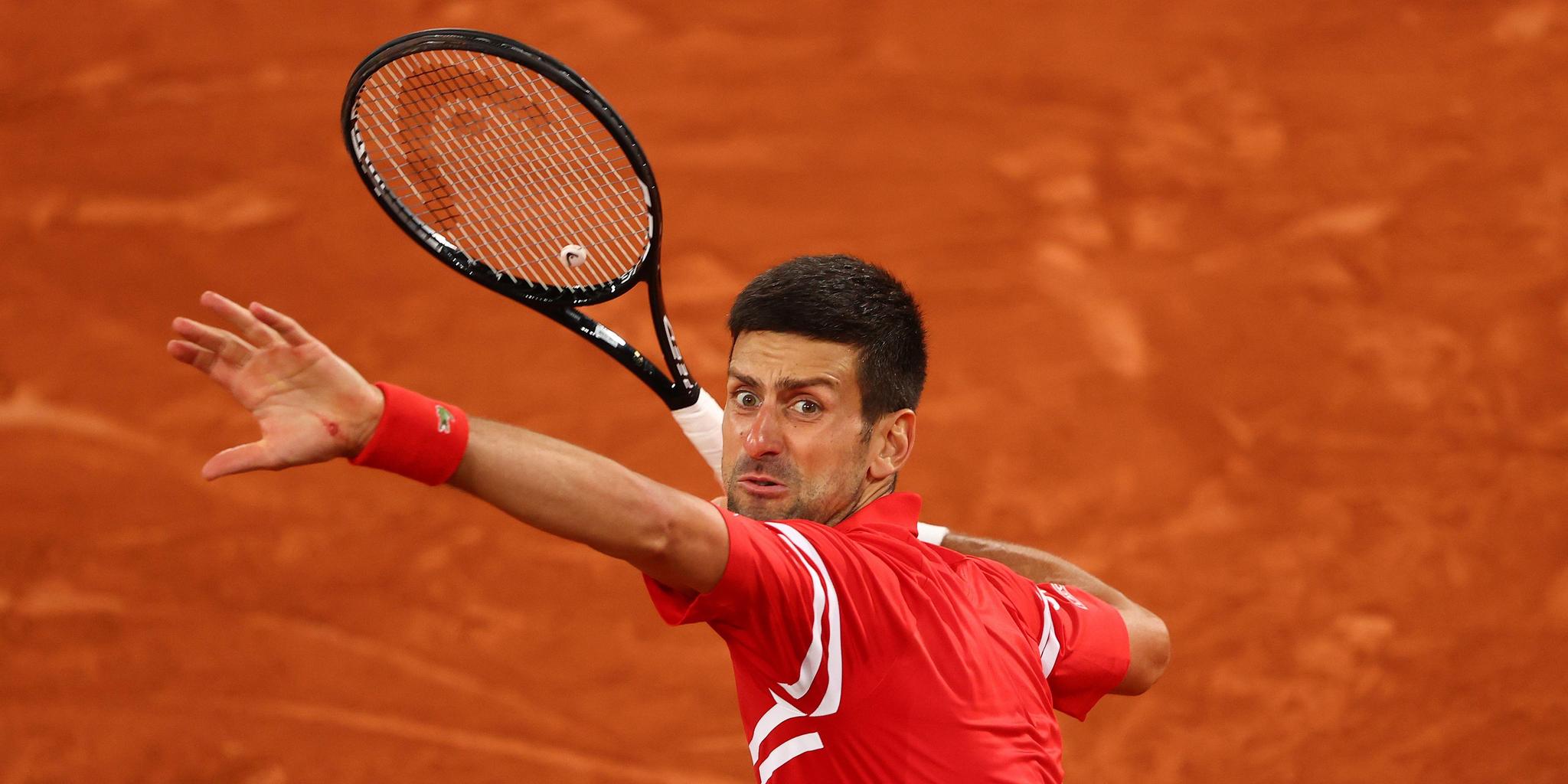 Novak Djokovic zeigt Muskeln