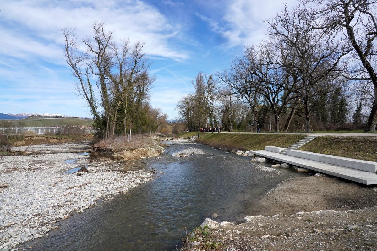 Inauguration de la 4e et dernière étape de renaturation de la rivière Aire.
