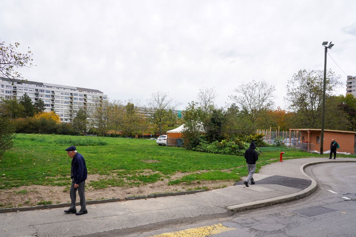 Onex, le 30/10/2023 - le parc urbain de Morillon va accueillir une ferme urbaine.