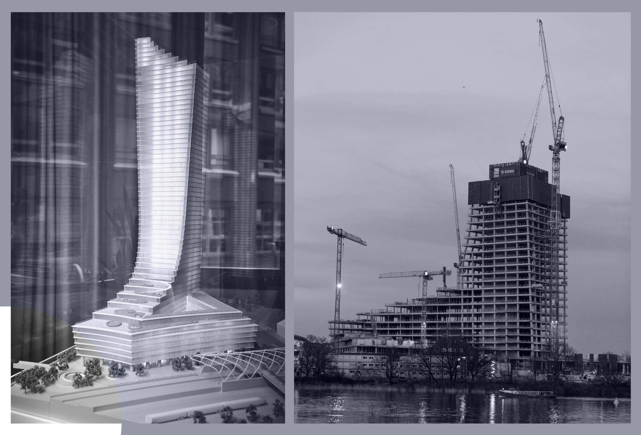Mit dem Elbtower wollte sich Benko ein Denkmal setzen. Doch der Turmbau zu Hamburg blieb auf halber Höhe stecken.