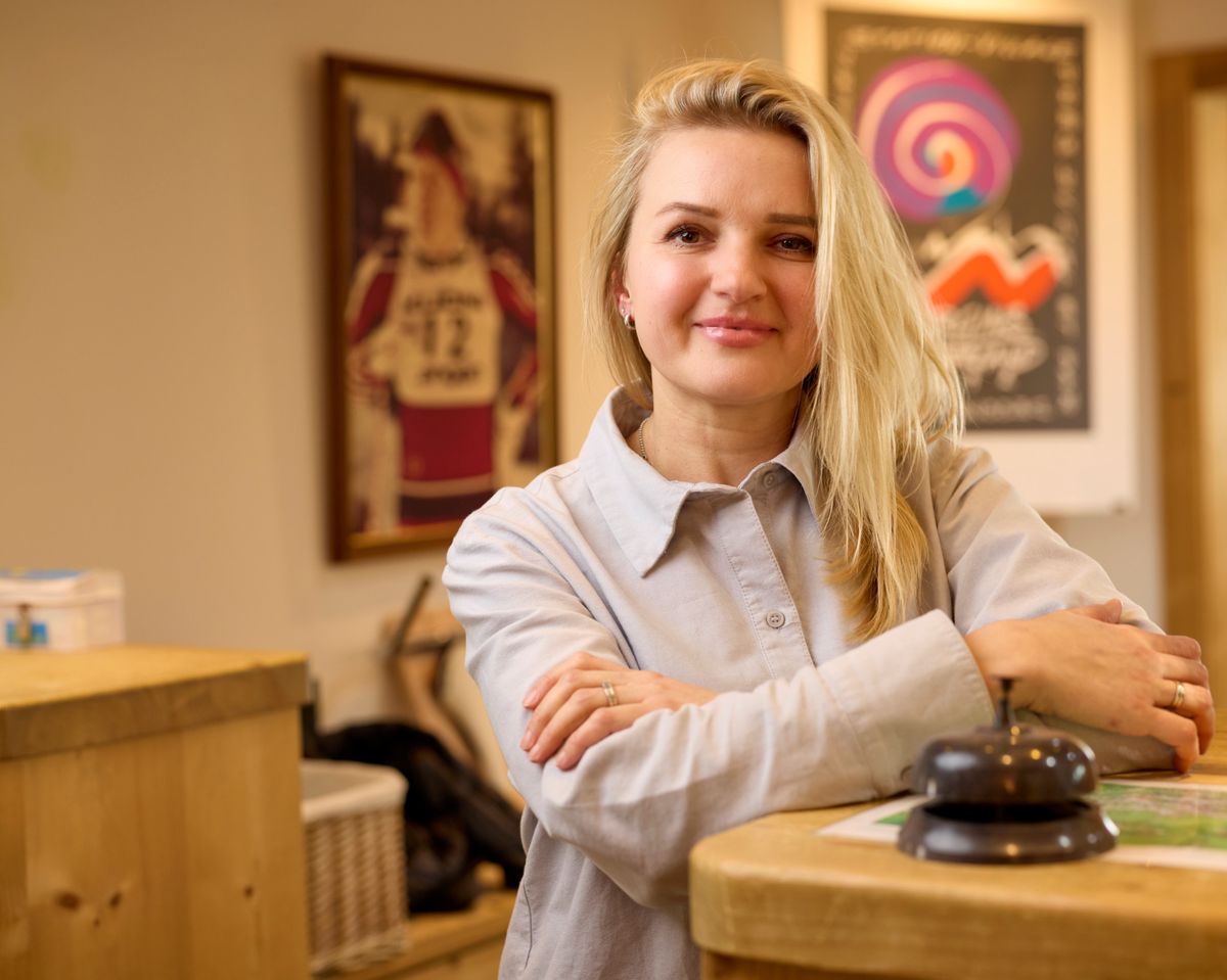 Morgins, le 8 février 2024. Que sont devenus les ukrainiens réfugiés dans la station des Portes-du-soleil ? Katerina.     Photo Yvain Genevay / Le Matin Dimanche
